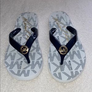 Michael Kors Jet Set Logo Flip Flops